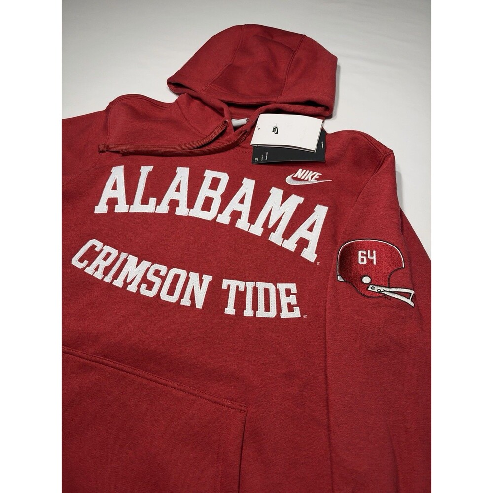 Alabama Crimson Tide Nike Pullover Hoodie Men’s Small Red Legacy Retro NWT New